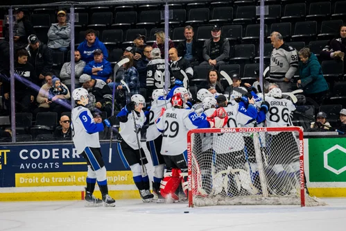 célébration de la victoire des Sea Dogs