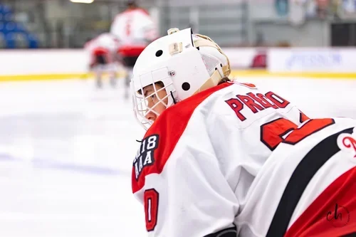 Le gardien recrue des Saguenées de Chicoutimi: Raphaël Précourt.