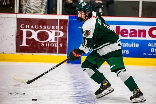 En route vers le repêchage de la LHJMQ : Jérémy Jarret .